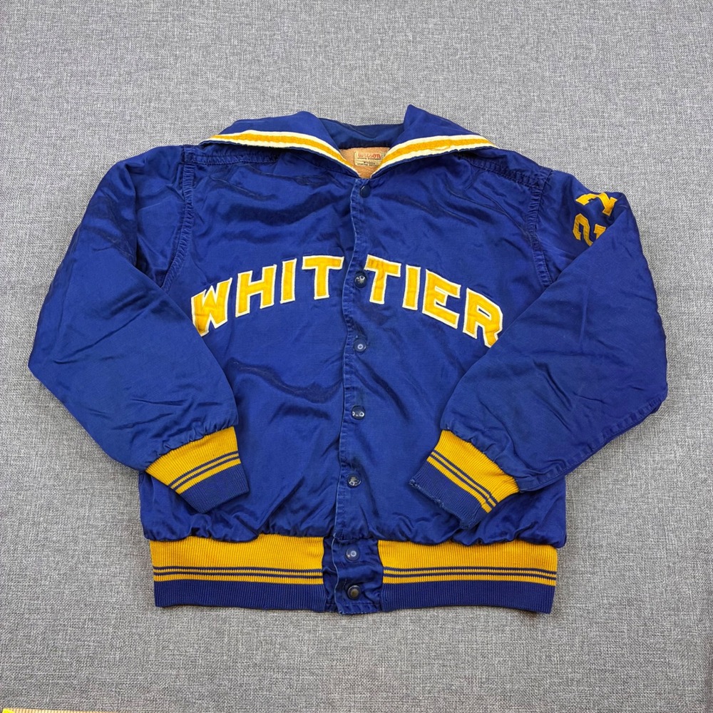 Wilson Varsity Jacket Mens 40 Whittier Vintage 50s/60s Sailor Collar Letterman